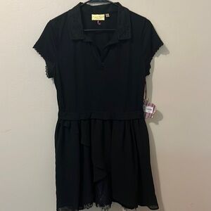 Junior’s Princess Vera Wang Mixed Media Dress NWT Size L (NEW!)